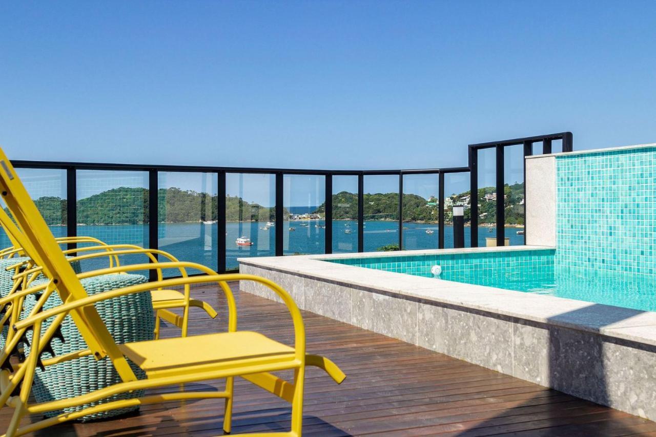 Aion Suites 302 - Lindo Apartamento Com Vista Para O Mar, A 60M Da Praia De Bombinhas, Com Piscina E Academia No Rooftop. Eksteriør bilde