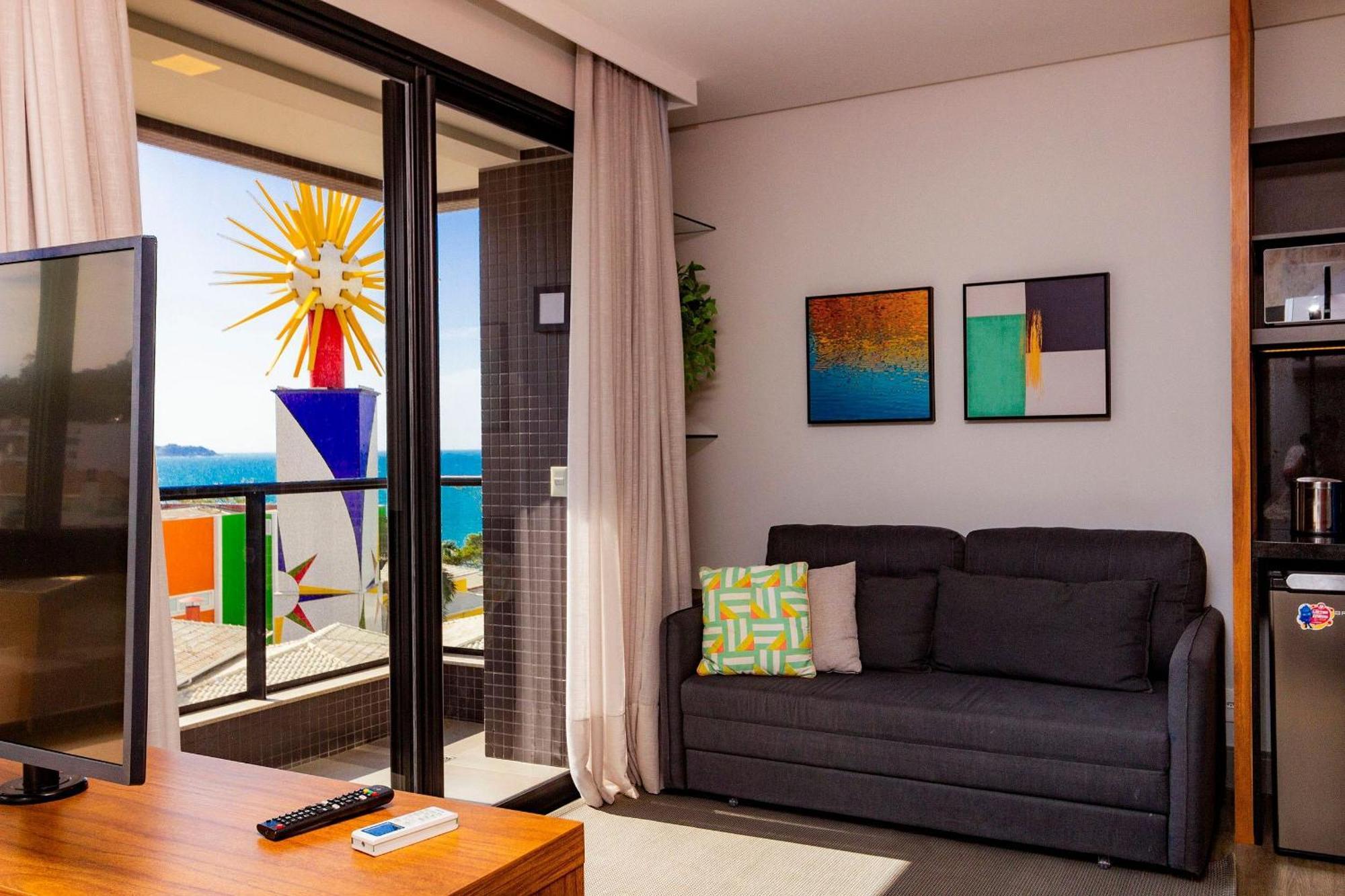 Aion Suites 302 - Lindo Apartamento Com Vista Para O Mar, A 60M Da Praia De Bombinhas, Com Piscina E Academia No Rooftop. Eksteriør bilde