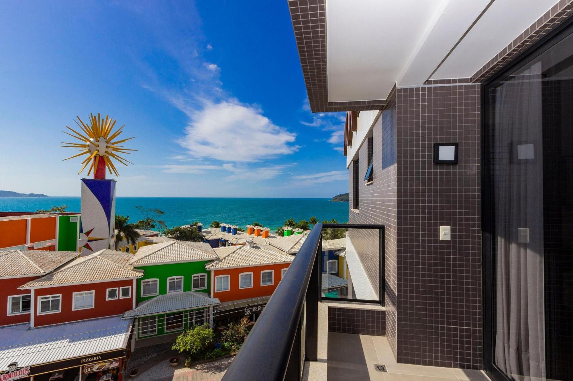 Aion Suites 302 - Lindo Apartamento Com Vista Para O Mar, A 60M Da Praia De Bombinhas, Com Piscina E Academia No Rooftop. Eksteriør bilde